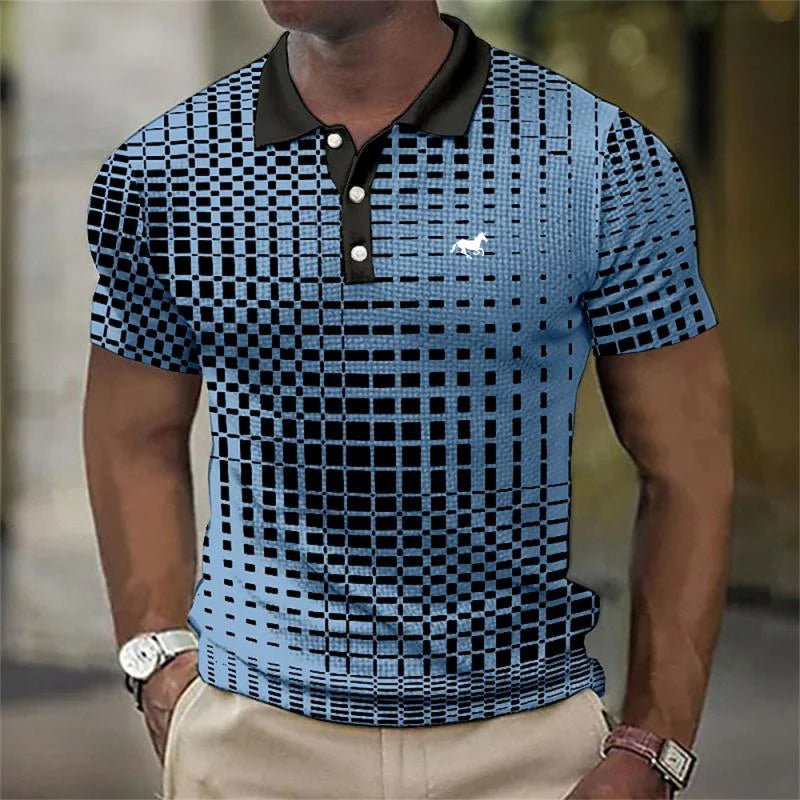Men Summer Short Sleeve Fashion Casual Polo Shirt