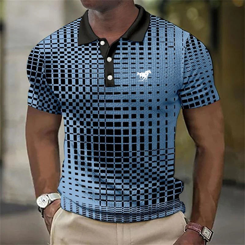 Men Summer Short Sleeve Fashion Casual Polo Shirt