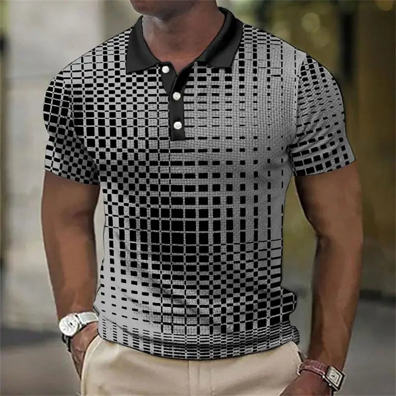 Men Summer Short Sleeve Fashion Casual Polo Shirt