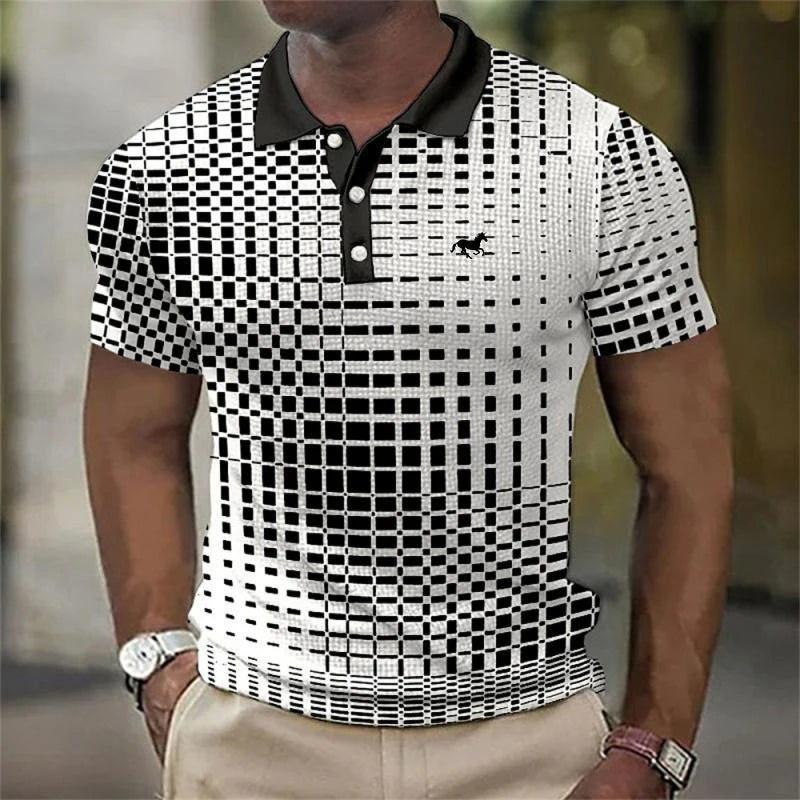 Men Summer Short Sleeve Fashion Casual Polo Shirt