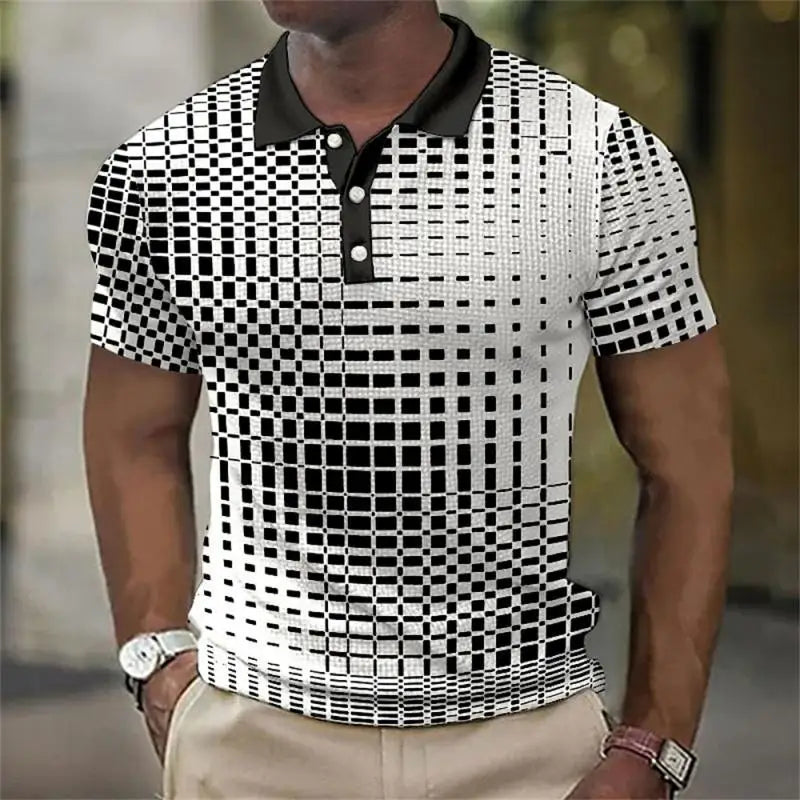 Men Summer Short Sleeve Fashion Casual Polo Shirt